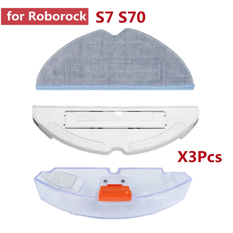 Varahluta fyrir Roborock S7 S70 sópa vélmenni, vatn tankur, bakka, skúra klút fylgihlutir . ' - ' . 0