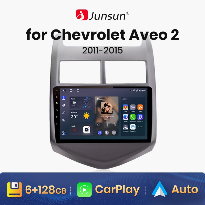 Junsun V1 Pro 8G 256G Fyrir Chevrolet Navidad 2 Sonic T300 2011 - 2015 4G Útvarpinu CarPlay Android Farartæki GPS Nei 2 din 2din DVD-Spilari . ' - ' . 0
