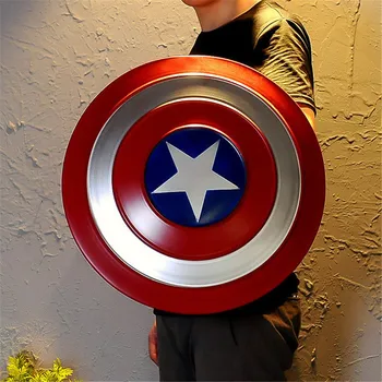 Marvel Ofurhetja Captain America Skjöldur 1:1 Fullt Málmur Skjöldur Thanos Hefnendur Járn Stoð Spor Vopna Gjöf Fyrirmynd Iron Man Thor
