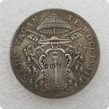 minningar mynt ítalska segir 1758 1 Scudo - Clement VIII Sede Vacante afrit mynt-eftirmynd mynt medal mynt safngripir