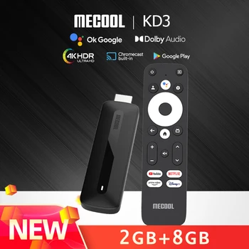 Mecool KD3/KD5 4K TV Standa Android TV 11 klár TV kassa Með Amlogic S905Y4 2GB RAM 8GB ROM WiFi 2,4 G/5G HDR 10+ Spilari