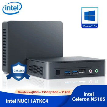 Intel NUC 11 Atlas Lítill Tölvu/HTPC Intel® Celeron® N5105 UHD Grafík Stuðning 4K Vinna 11 8GB RAM 256GB SSD Lítill Skrifborð Tölvu