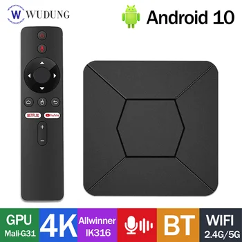 Upprunalega iATV Q5 Klár TV Kassi Allwinner H316 Android10.0 2 G/8G 4K BT 5.0 2,4 G/5G WiFi HDR Youtube Netflix TV Forskeyti GEGN X96 Plús