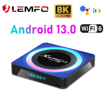 LEMFO Klár TV Kassi X88 Pro 13b Android 13 8K TV Kassi 4G 64G RK3528 WiFi6 Tvöfalda Wifi TV Kassi 2023 KALASHNIKOV Android 12 6K